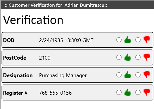 Customer Validation in USD